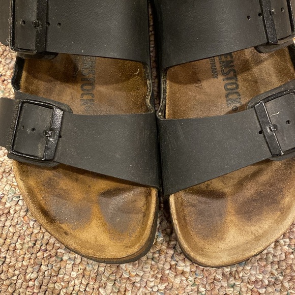 Birkenstocks, very lightly worn. Black size 39 - Picture 3 of 6